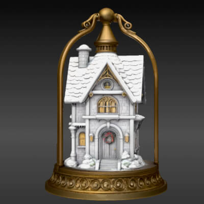 Christmas Lantern Cottage House 3D Model Print Ready