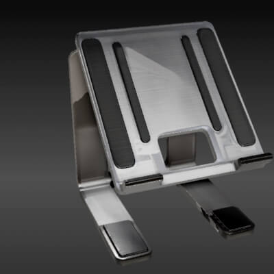 Ergonomic Laptop Stand 3D Model - Adjustable and Minimalist