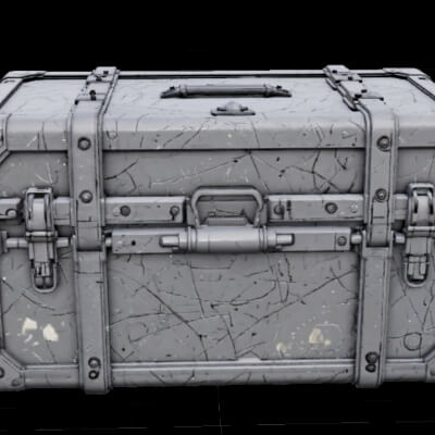 Game Ready Loot Crate 3D Model &ndash Industrial Supply Box