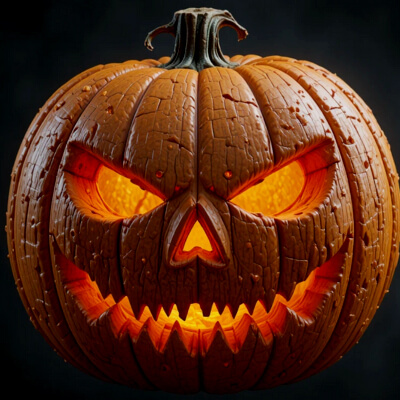 Halloween Pumpkin 3D Model &ndash Photorealistic Jack-o&amp