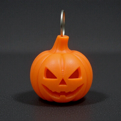 Halloween Pumpkin Keychain - Free 3D Printable Model - Cute
