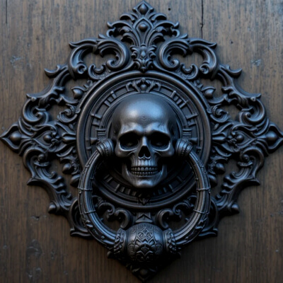 Haunted Mansion Door Knocker 3D Print Model - Gothic Hallowe