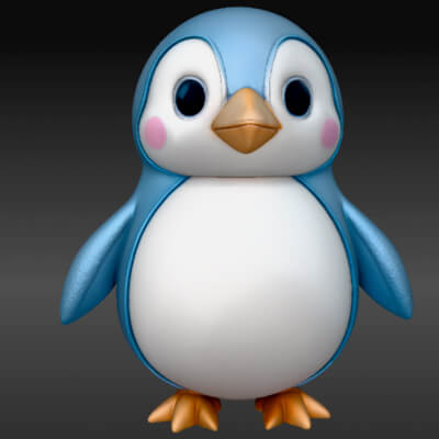 Kawaii Penguin Flexi Toy &ndash Cute Winter Articulated 3D