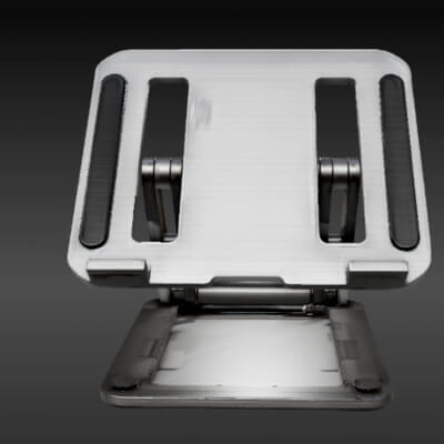 Modern Foldable Laptop Stand 3D Model Adjustable Minimal