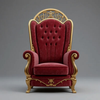 Modern Luxury Lounge Chair 3D Model - Futuristic Designer Fu