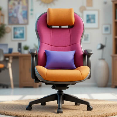 Modern Office Ergonomic Chair 3D Model - Cartoon Stylized Fu