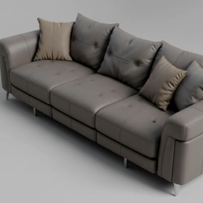 Modern Sofa Set 3D Model Luxury Living Room Furniture Ga