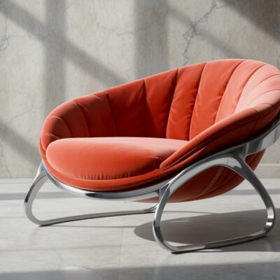 Sculptural Premium Lounge Chair 3d Model Luxury Furniture
