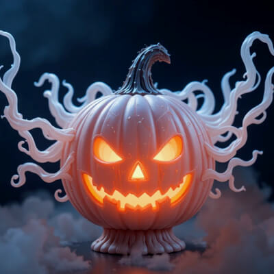 Spectral Lantern Wisp 3D Print Model - Ghost Lantern Creatur