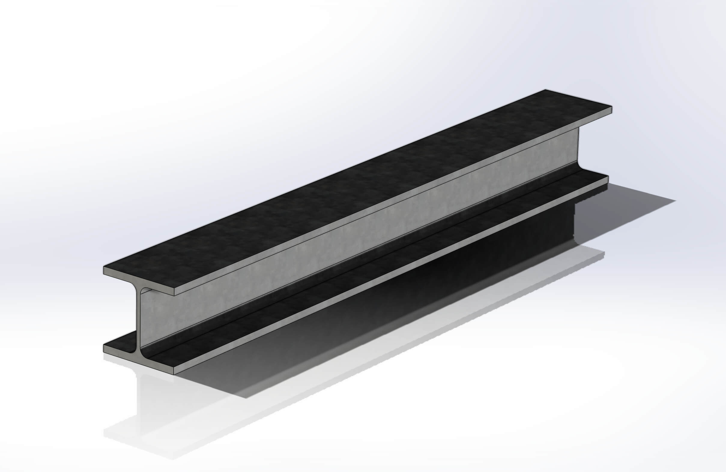 Steel Girder 0,5M, 1M, 2M, 6M 3D Model by IndustrialInspire