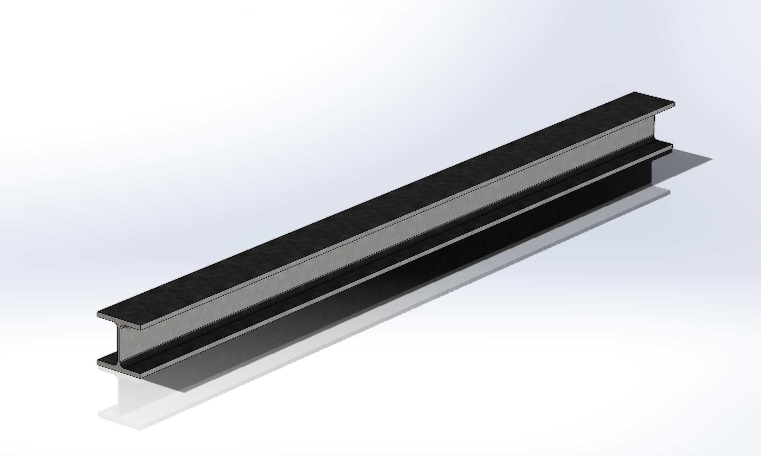 Steel Girder 0,5M, 1M, 2M, 6M Free 3D Model by IndustrialInspire