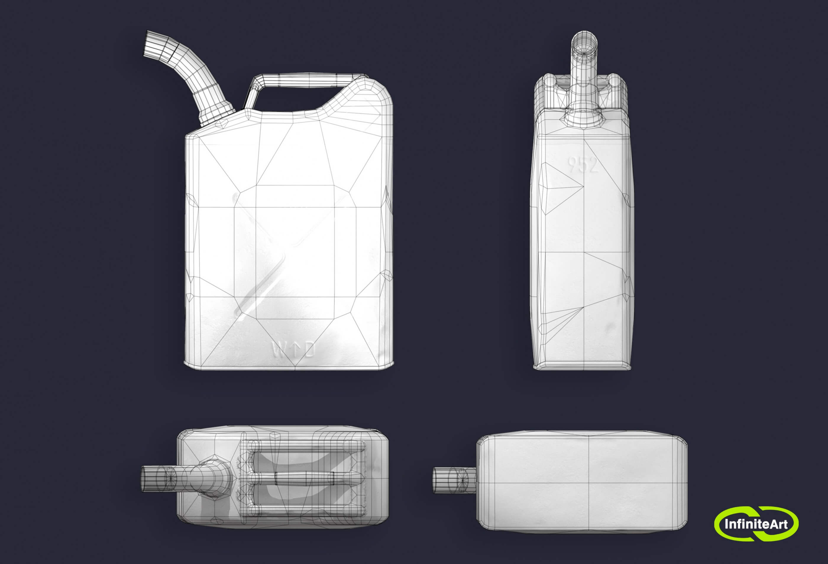 Jerrycan - 3D Model by INFINITE ART SOLUTIONS