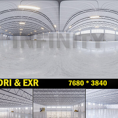 HDRI Warehouse Interior 3.2