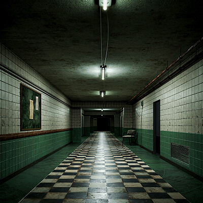 Old Dark Scary Corridor 13