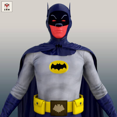 BAK - Batman 1966 Outfit for Genesis 8 Male &amp Genesis 9