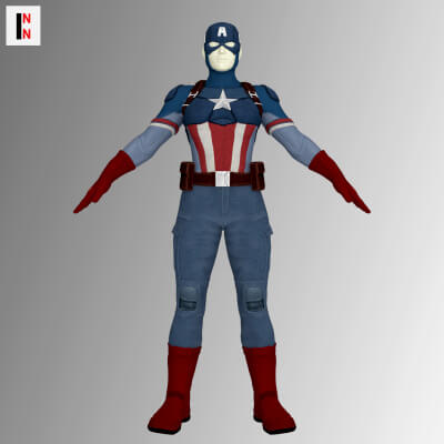 Captain America Outift for Genesis 8 Female by INN