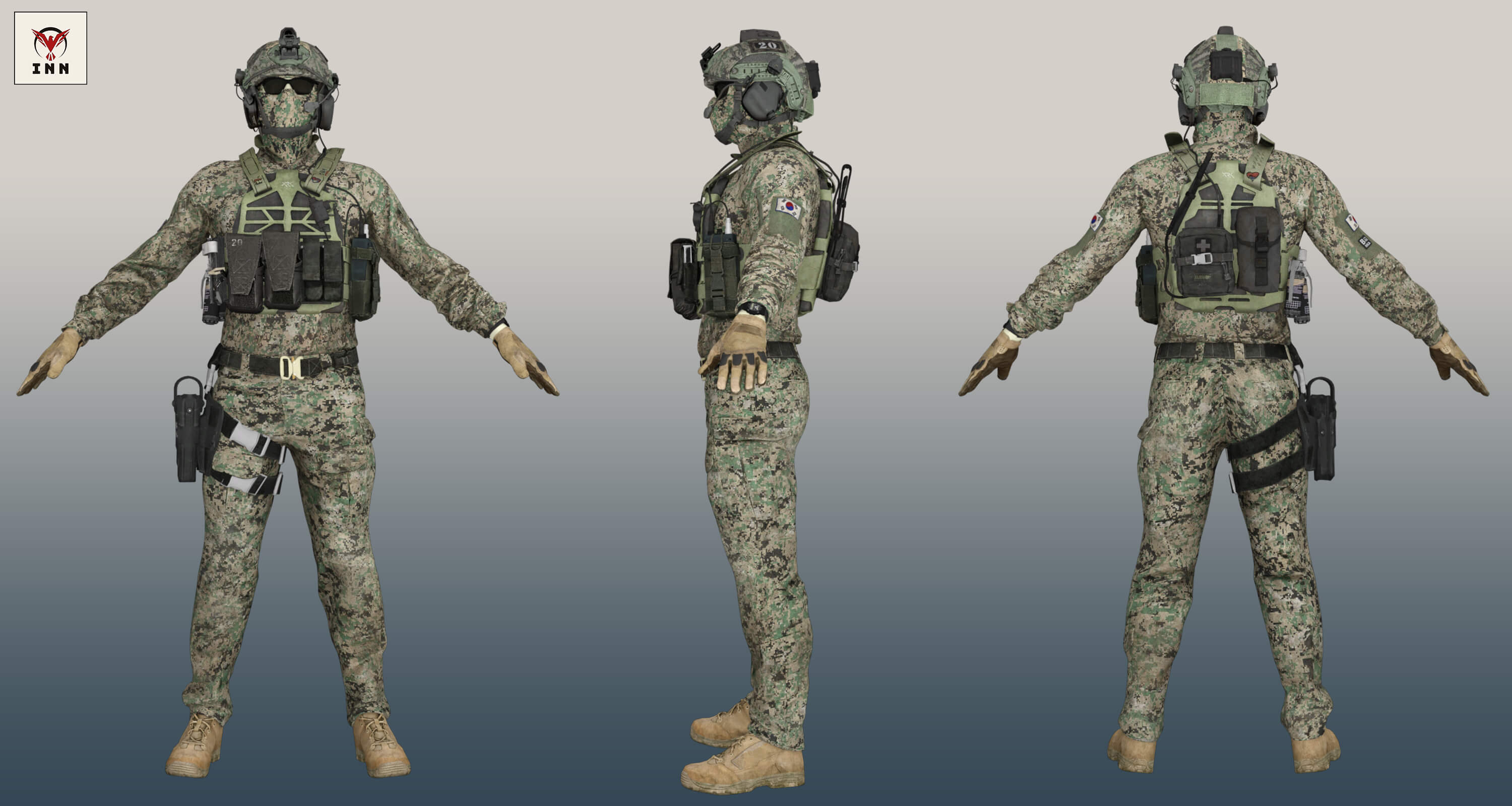 COD Horangi Outfit for Gensis 8 Male Daz Content by INN