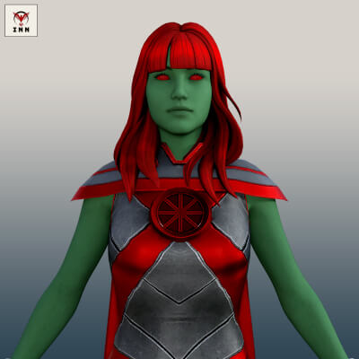 DC - Miss Martian for Genesis 8 Female