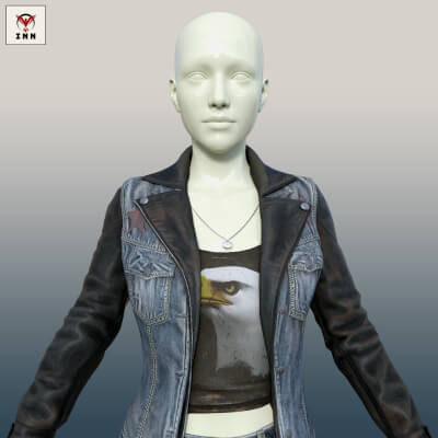 Everyday - Bikergirl Outfit for G8F &amp G9