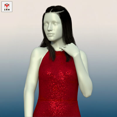 Everyday - Red Dress for G8F &amp G9