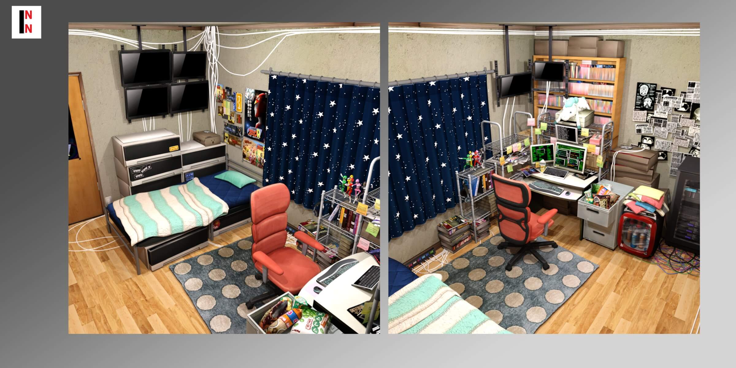 Persona 5 Futaba's Room Daz Content by INN