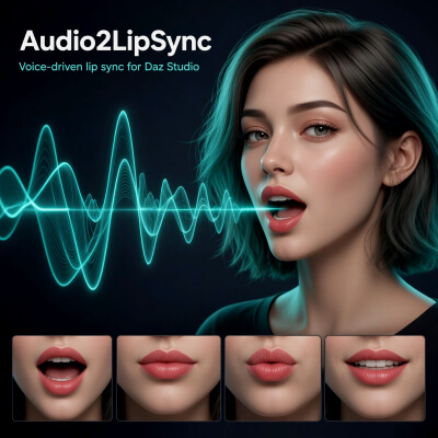 Audio2LipSync &mdash Lip Sync From Audio for DAZ Studio by intenzo