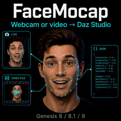 FaceMocap Genesis 8/8.1/9