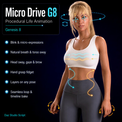MicroDrive G8 Procedural Animation
