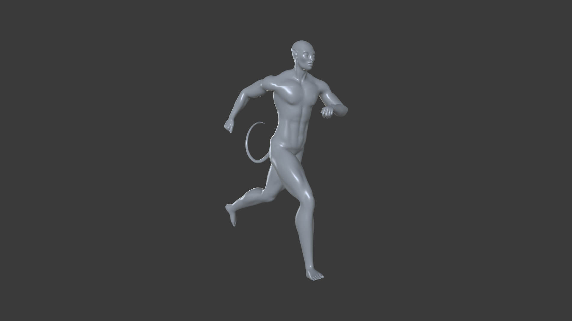 AVTR-004 Avatar Running Animation 3D Model by IpoyPunk
