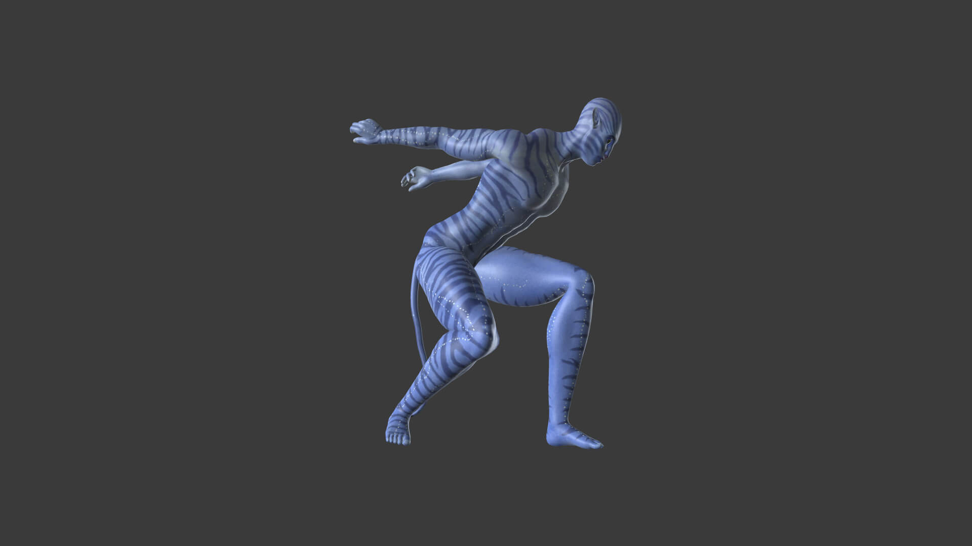 AVTR-005 Avatar Backflip Animation 3D Model by IpoyPunk