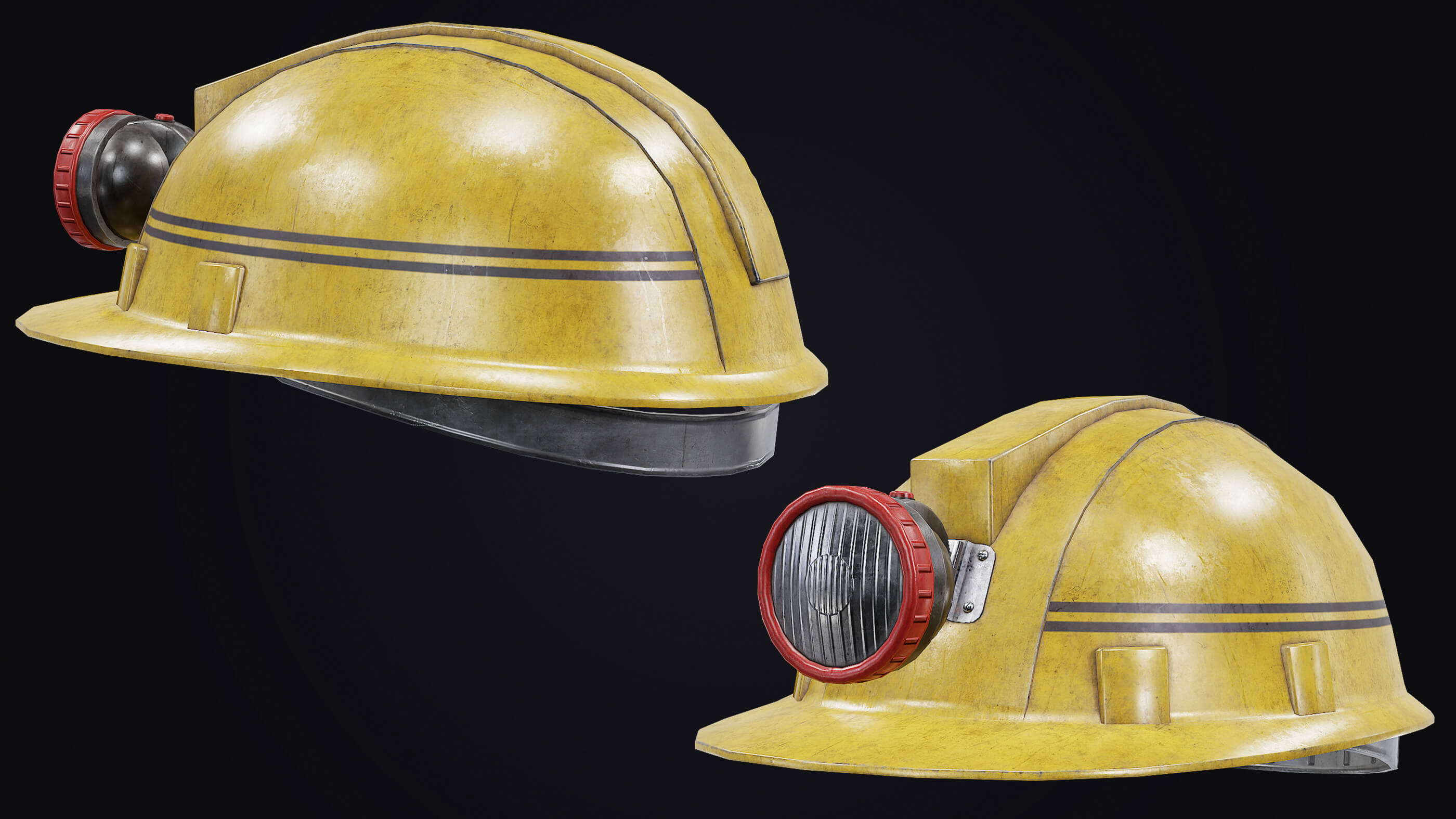 Mining Helmet 3D Model by iQuon