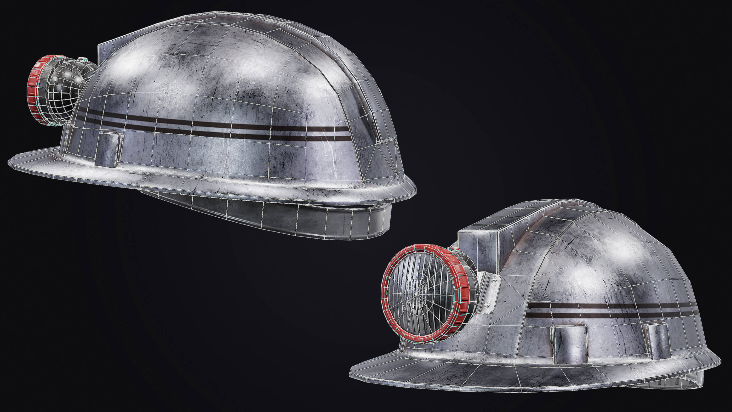 Mining Helmet 3D Model by iQuon