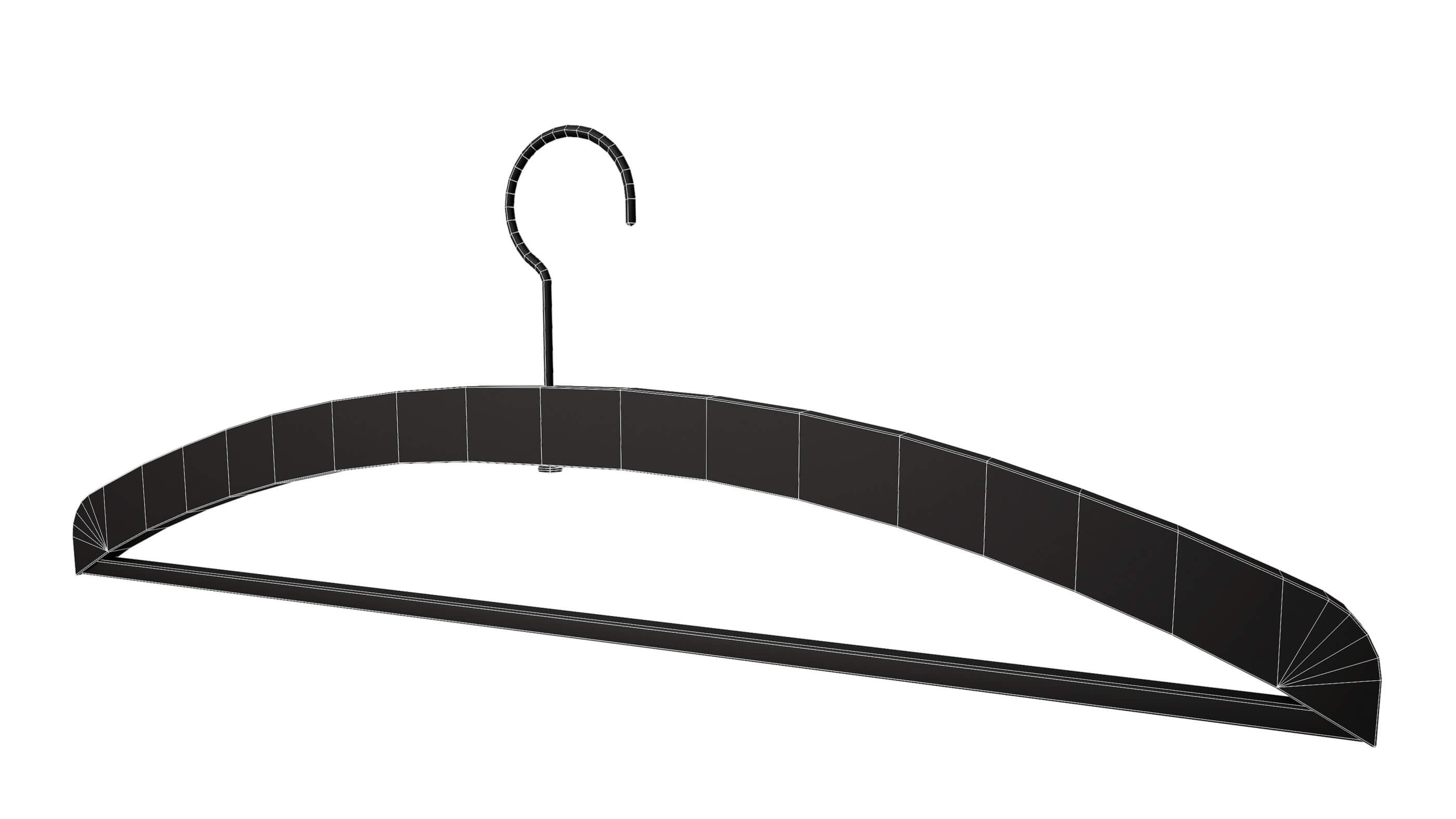 Set of 5 Cloth Hangers Free 3D Model by iQuon