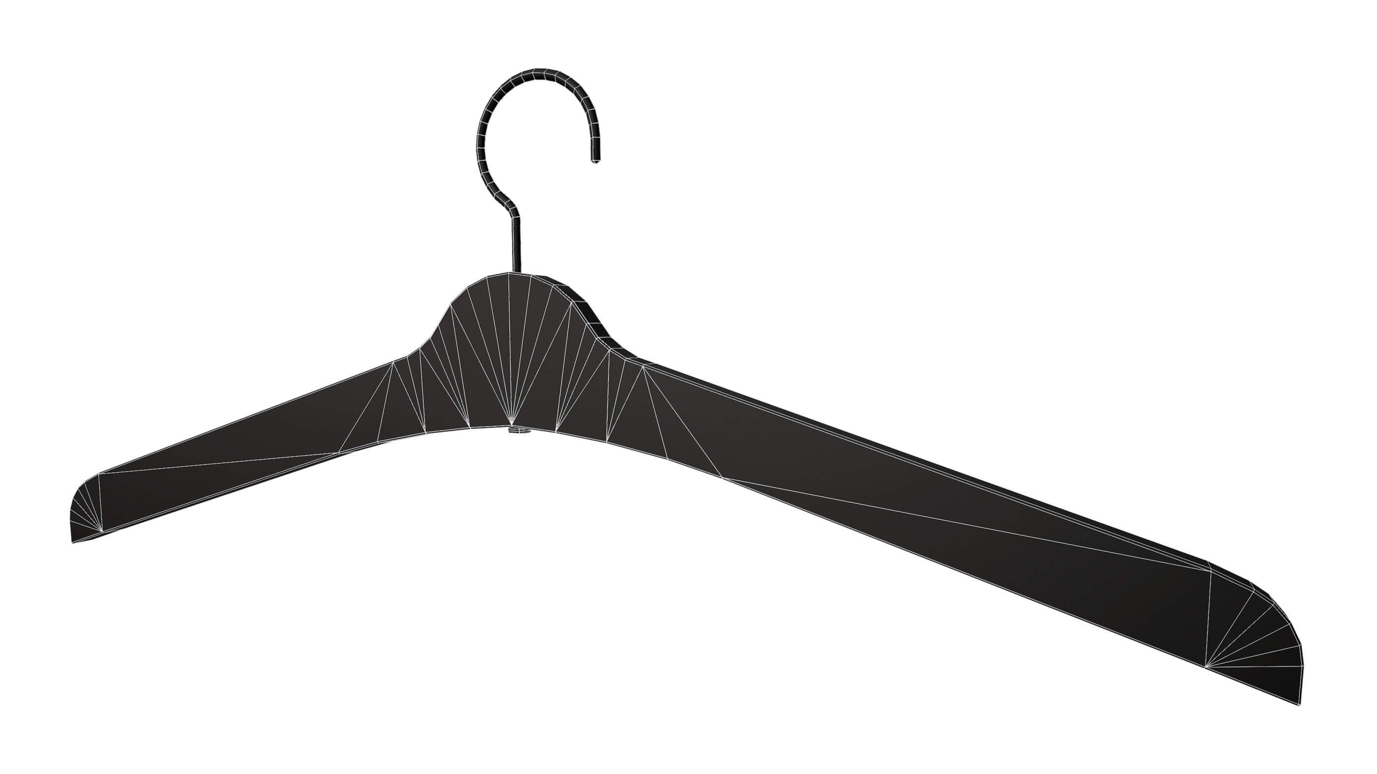 Set of 5 Cloth Hangers Free 3D Model by iQuon