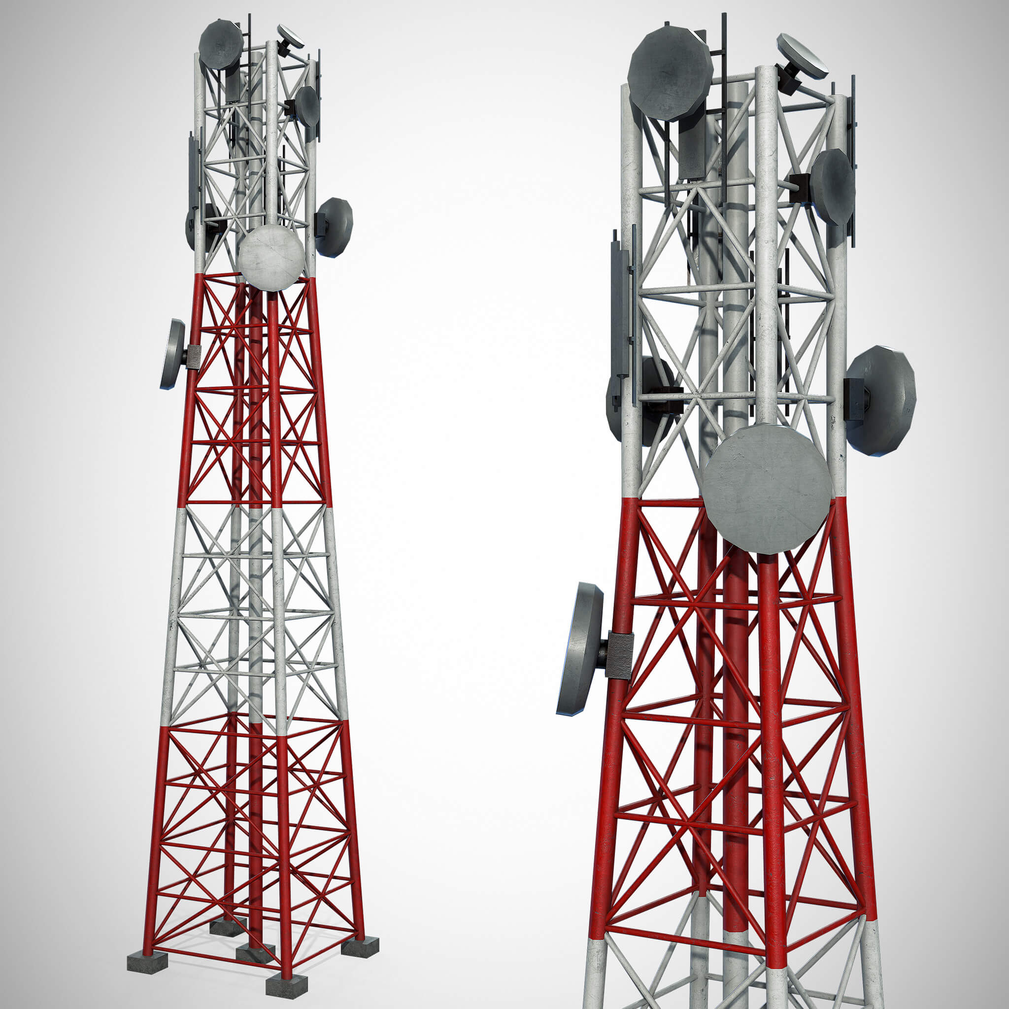 Signal Tower 3D Model by iQuon