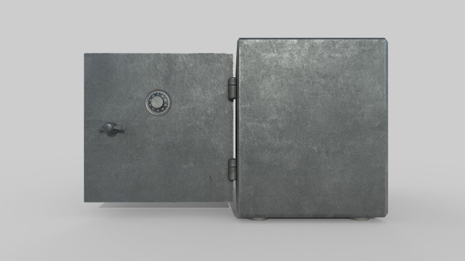 Small Safe Box Locker Free 3D Model by iQuon