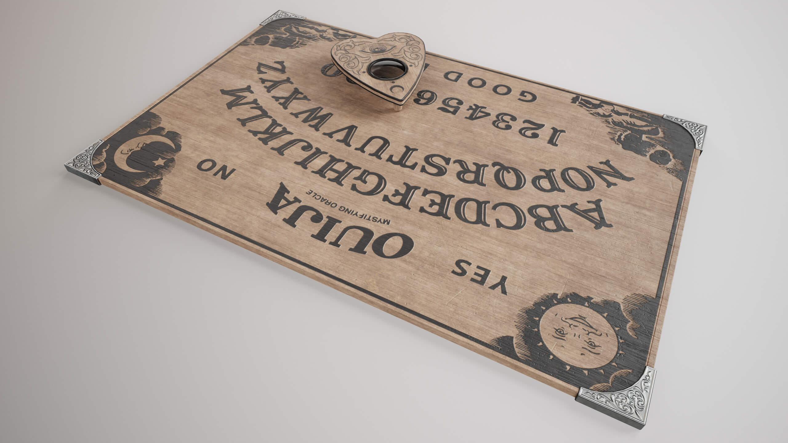Spirit Board Ouija 2 3D Model by iQuon