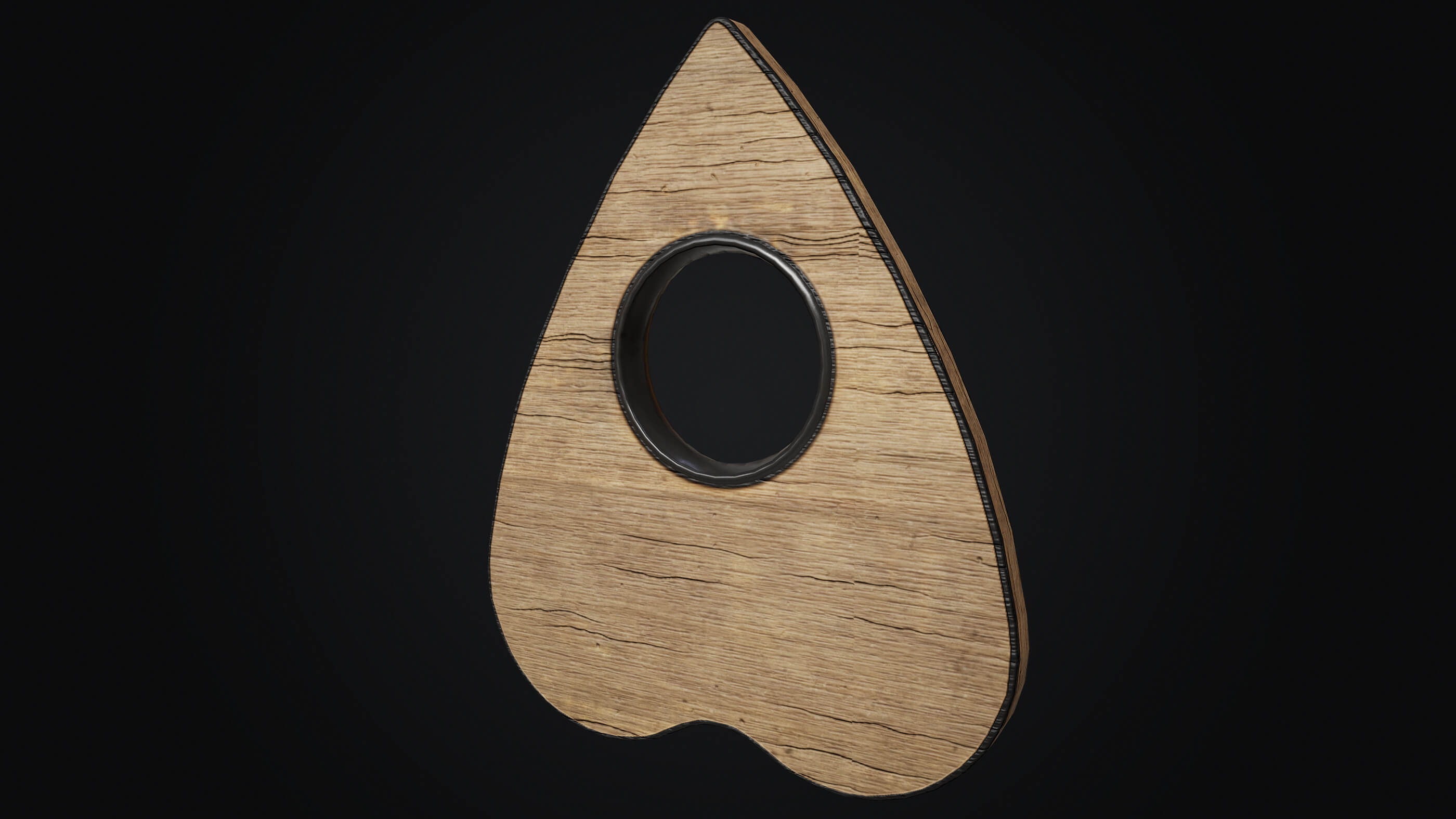 Mini-Ouija-Brett Aus Holz Mit Planchette – Kleine Grusel-Deko Für Regal, Schreibtisch Oder Als Geschenk (ca. 3,3 Cm)