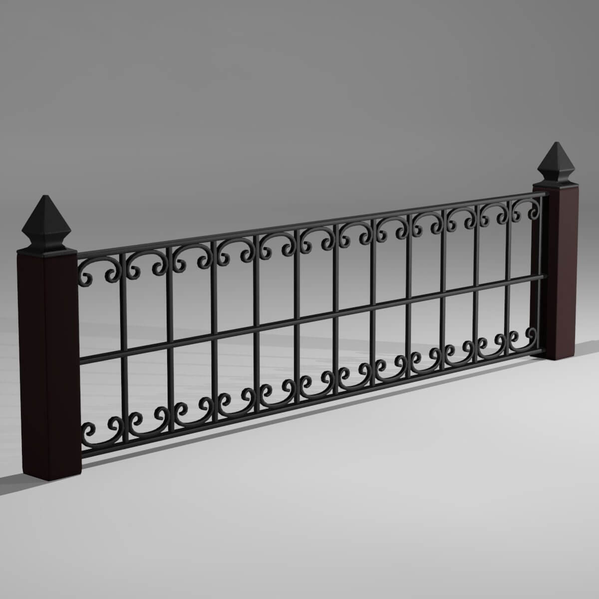 Stone Railing 3d Modle Railing - 3D Model by ismetcam