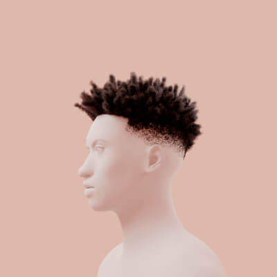 Afro Taper Fade Hairstyle