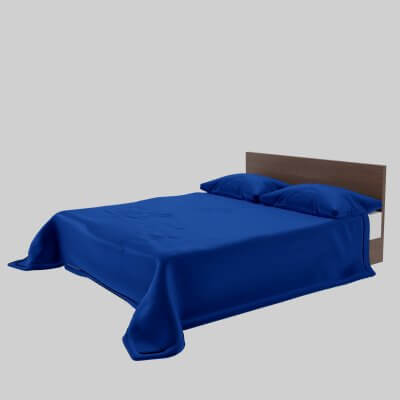 Bed Blue Velvet