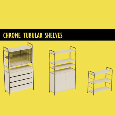 Chrome Tubular Shelves by ItsAllInYour