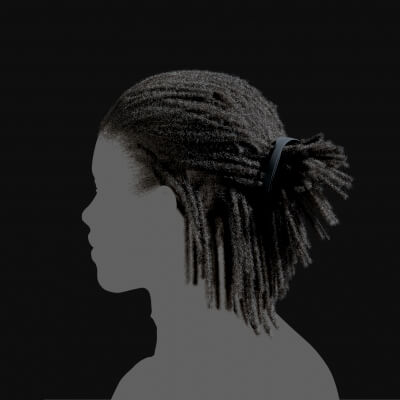 Dreadlocks Half Ponytail