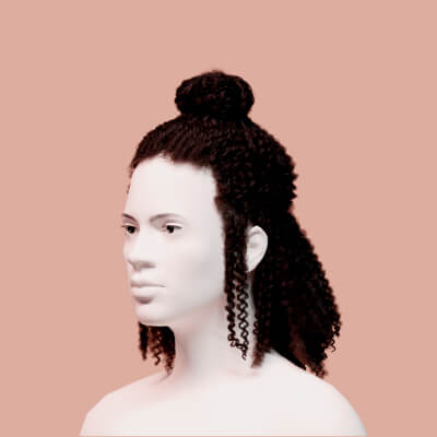 Half Bun Hairstyle