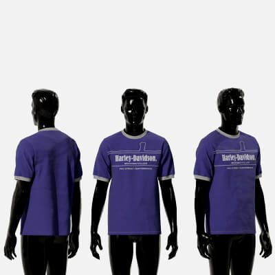 Harley-Davidson Blue Ringer Tee