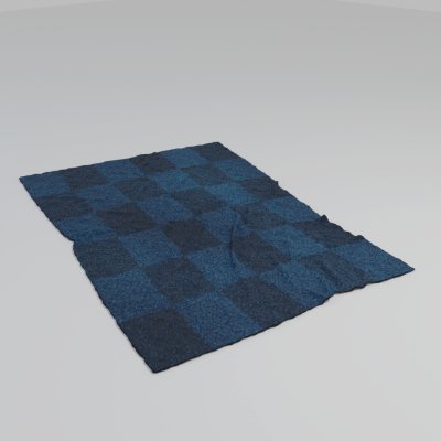 Messy Blue Rug