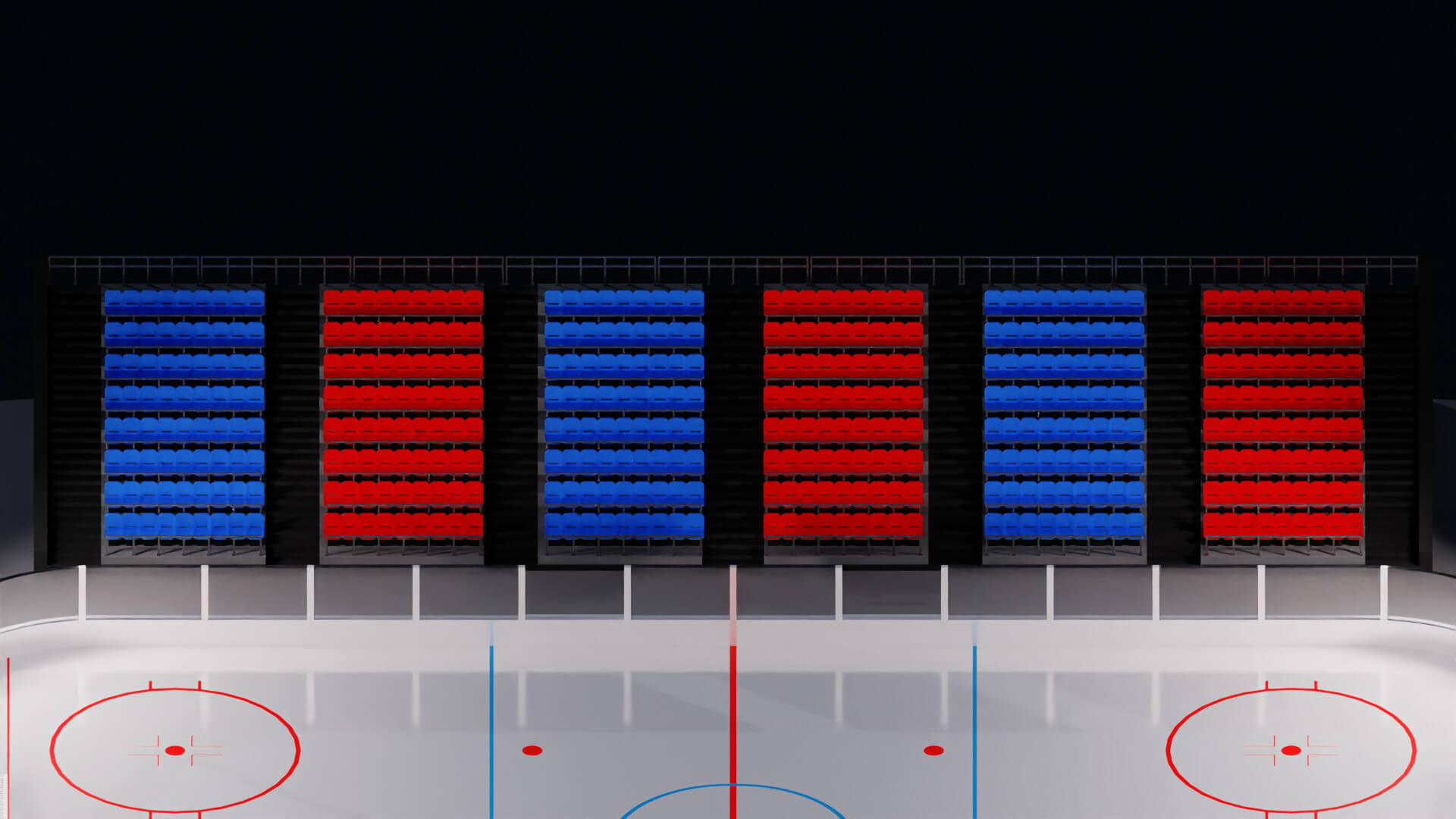 Hockey Arena 3D Model by IzIBrizi