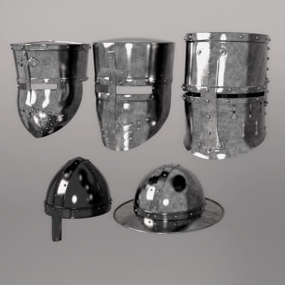 Medieval Helmets by jackjump