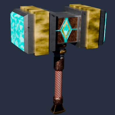 Magic Hammer - 3D Model by Jad24rus