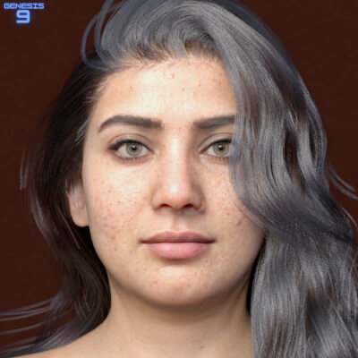 Aly Realistic Female Character for Genesis 9 by jaharanarani